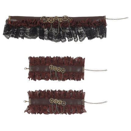 Widmann SRL Steampunk choker en manchetten