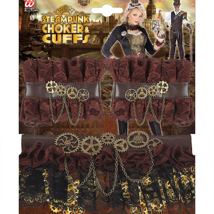 Widmann SRL Steampunk choker en manchetten
