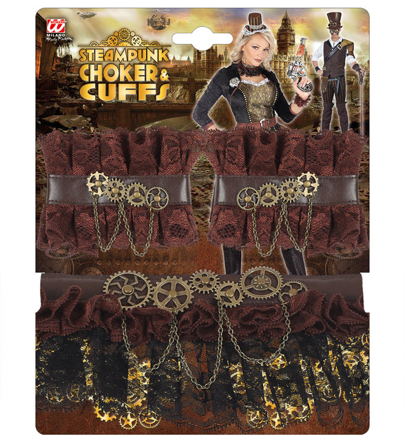 Widmann SRL Steampunk choker en manchetten