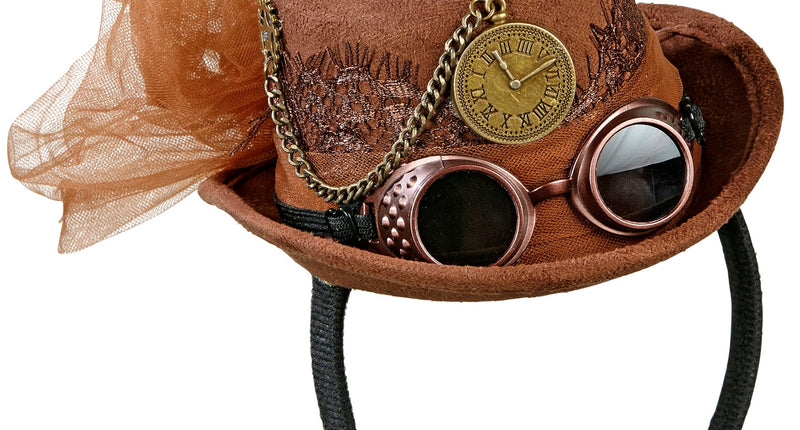 Widmann SRL Steampunk hoedje op haarband