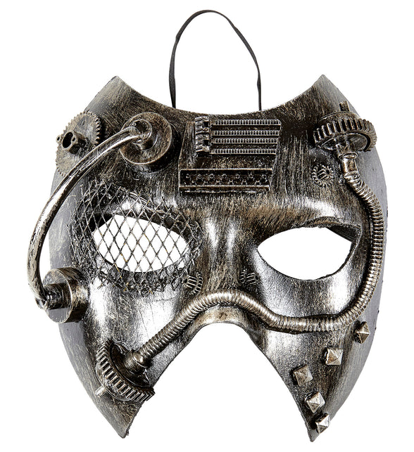 Widmann SRL Steampunk masker zwart zilver