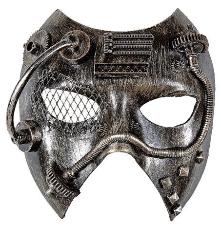 Widmann SRL Steampunk masker zwart zilver