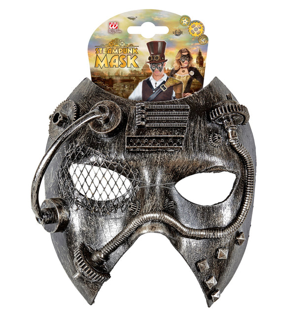Widmann SRL Steampunk masker zwart zilver