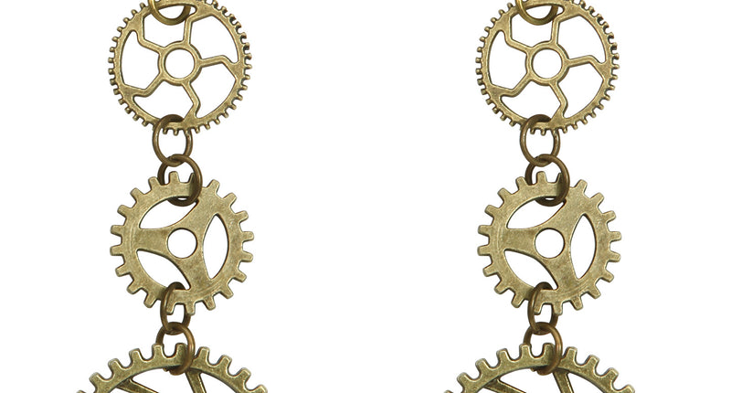 Widmann SRL Steampunk oorbellen tandwielen
