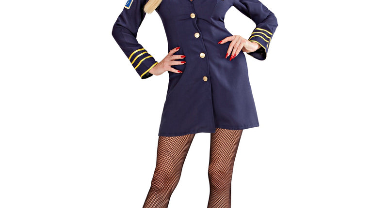 Widmann SRL Stewardess kostuum blauw