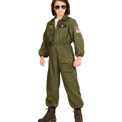 Widmann SRL Straaljager piloot pak kind