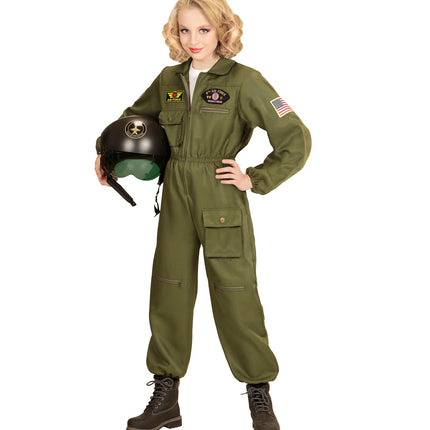 Widmann SRL Straaljager piloot pak kind