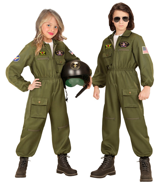 Widmann SRL Straaljager piloot pak kind