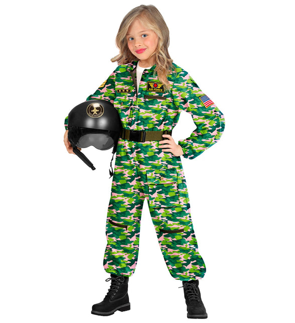 Widmann SRL Straaljager pilote camouflage Jacky kind