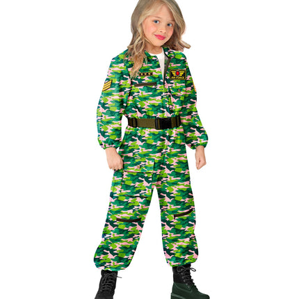 Widmann SRL Straaljager pilote camouflage Jacky kind