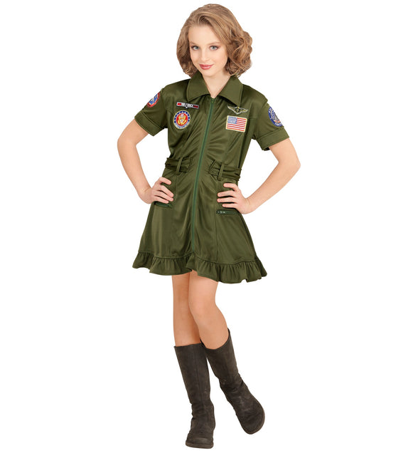 Widmann SRL Straaljager piloten pak voor meisjes
