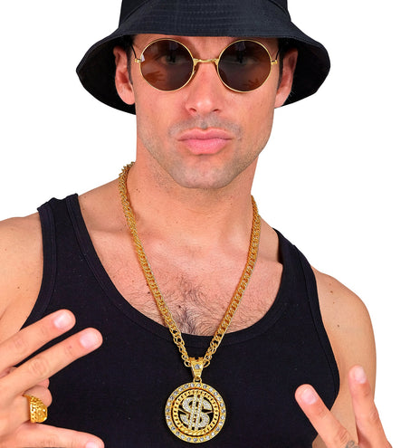 Widmann SRL Strass dollarketting goud