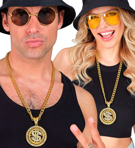 Widmann SRL Strass dollarketting goud