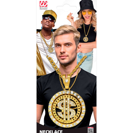 Widmann SRL Strass dollarketting goud