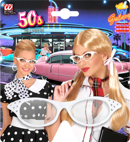 Widmann SRL Strassbril jaren 50 wit