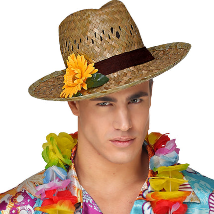 Widmann SRL Strohoed met Gerbera