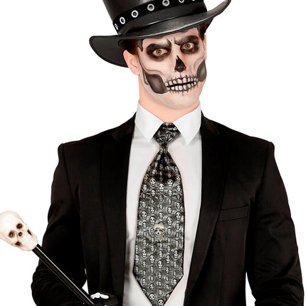 Widmann SRL Stropdas met schedeltjes