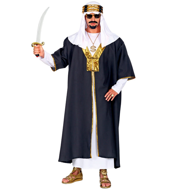 Widmann SRL Sultan kostuum zwart met wit