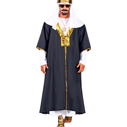 Widmann SRL Sultan kostuum zwart met wit