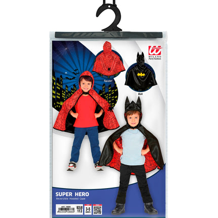 Widmann SRL Super helden cape spinnenweb