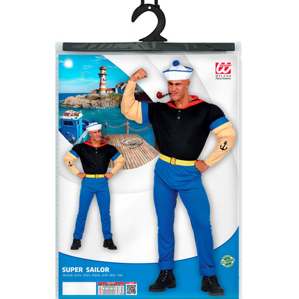 Widmann SRL Super matroos Popeye pak volwassenen