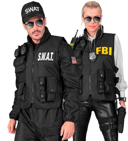 Widmann SRL Swat vest fbi/politie kostuum Siem heren