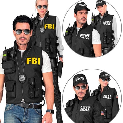 Widmann SRL Swat vest fbi/politie kostuum Siem heren