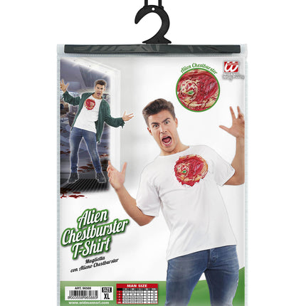 Widmann SRL T-shirt met open wond Alien