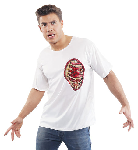 Widmann SRL T- shirt met open wond ribbenkast