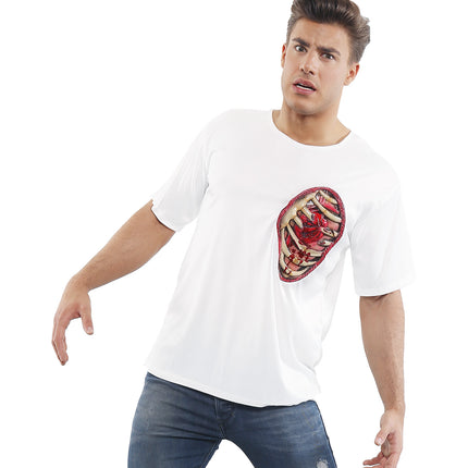 Widmann SRL T- shirt met open wond ribbenkast