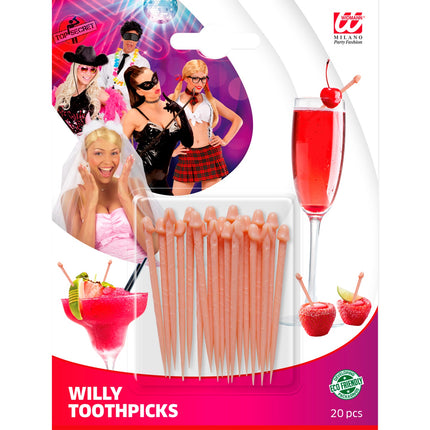 Widmann SRL Tandenstoker piemel 10 stuks