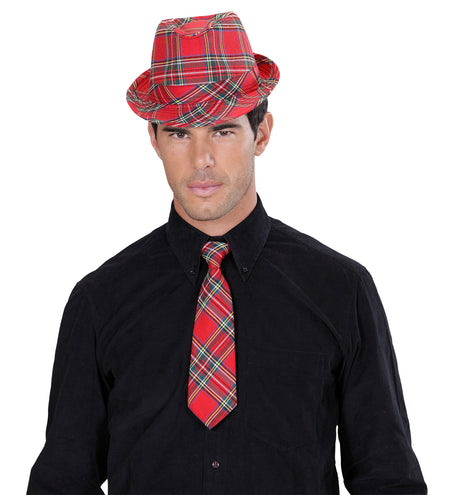 Widmann SRL Tartan Print Stropdas Rood