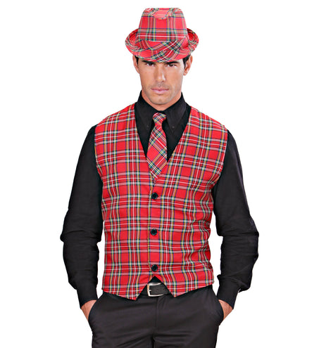 Widmann SRL Tartan Print Stropdas Rood