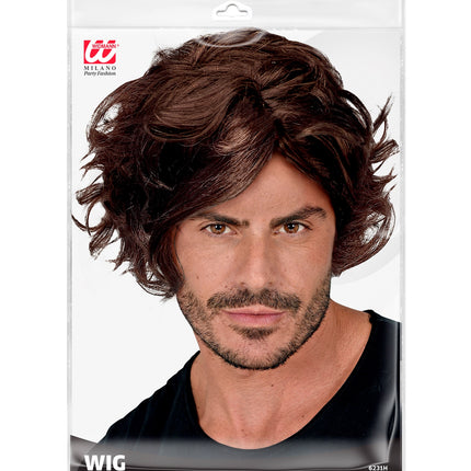 Widmann SRL Tarzan jungle pruik heren zwart