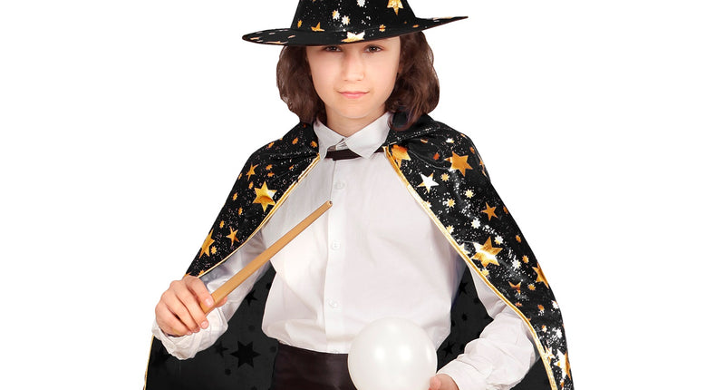 Widmann SRL Ti-Ta-Tovenaars cape met sterren Kind