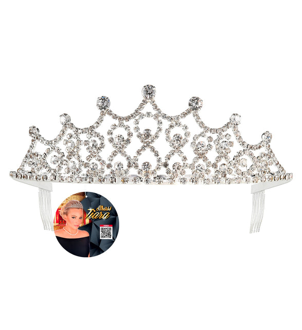 Widmann SRL Tiara koningin met strass