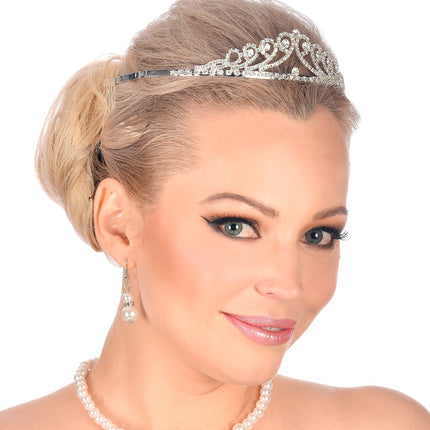 Widmann SRL Tiara met strass steentjes