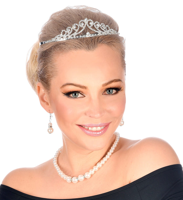 Widmann SRL Tiara met strass steentjes