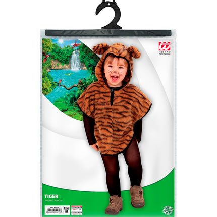 Widmann SRL Tijger poncho kinderen