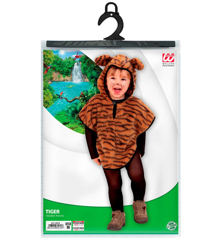 Widmann SRL Tijger poncho kinderen