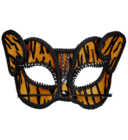Widmann SRL Tijgermasker met steentjes