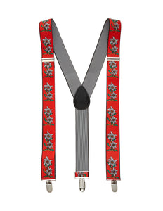 Widmann SRL Tiroler Edelweiss bretels oktoberfeest rood