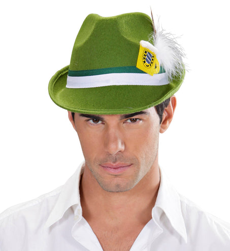 Widmann SRL Tiroler hoed groen met veer