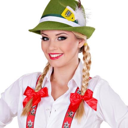 Widmann SRL Tiroler hoed groen met veer