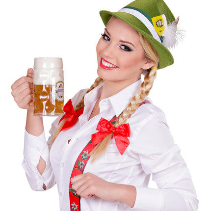 Widmann SRL Tiroler hoed groen met veer