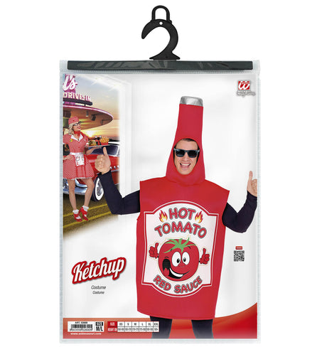 Widmann SRL Tomaten ketchup fles pak volwassenen