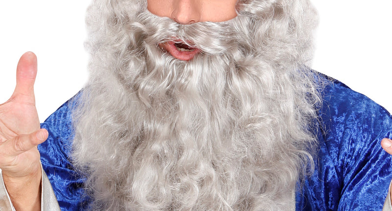 Widmann SRL Tovenaar baard of kapiteins baard grijs