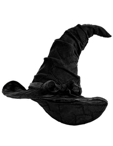 Widmann SRL Tovenaars hoed zwart in suedelook