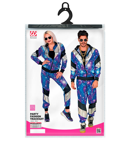 Widmann SRL Trainingspak disco blauw jaren 80