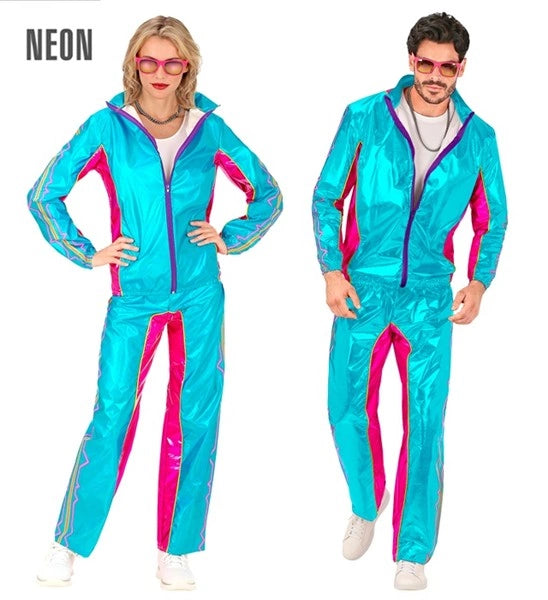 Widmann SRL Trainingspak elektronische dansmuziek blauw metallic